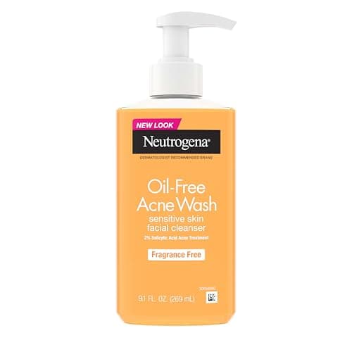 Neutrogena Oil-Free Acne Wash, Fragrance Free (2% Salicylic Acid)