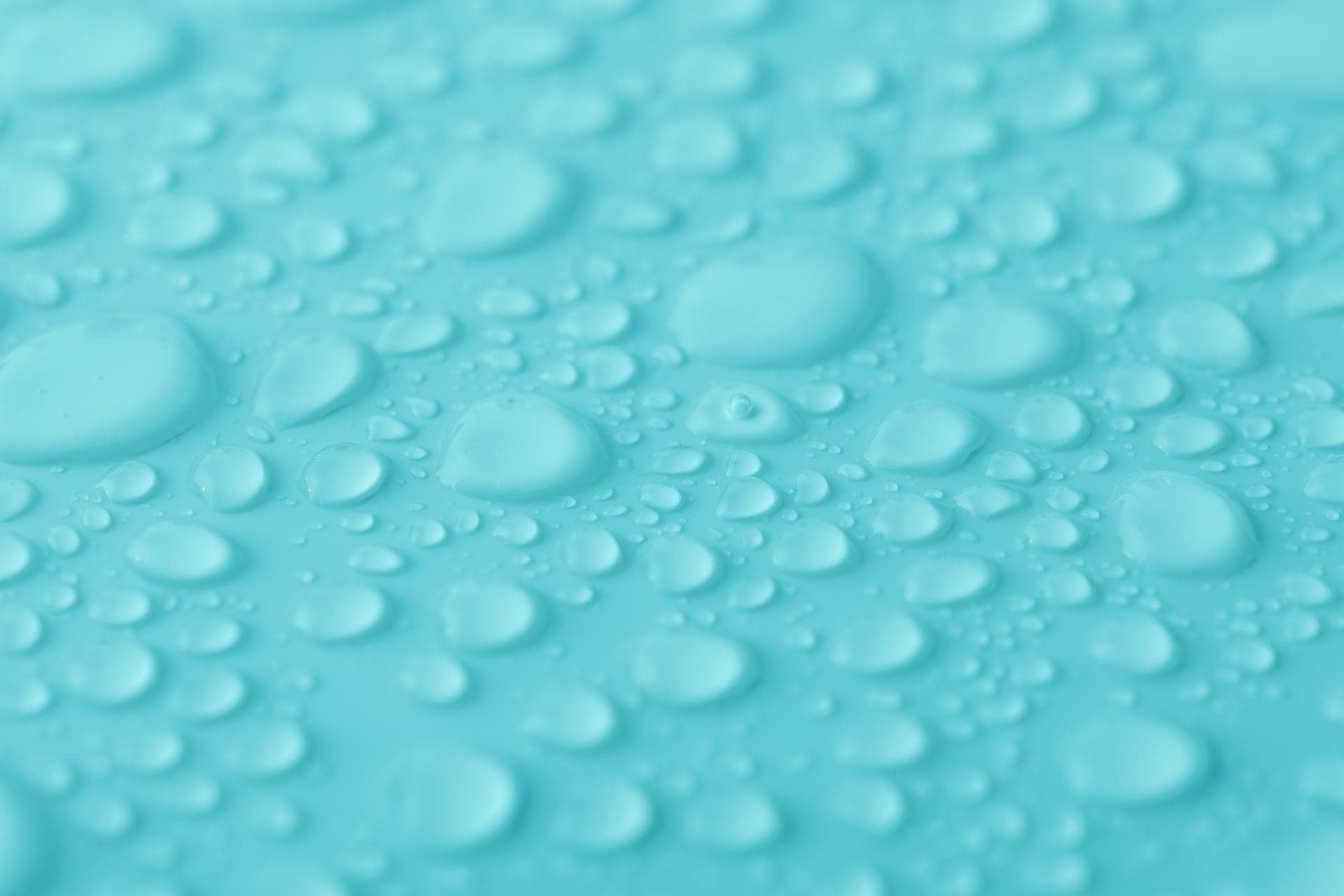 Water droplets on a clean pale surface